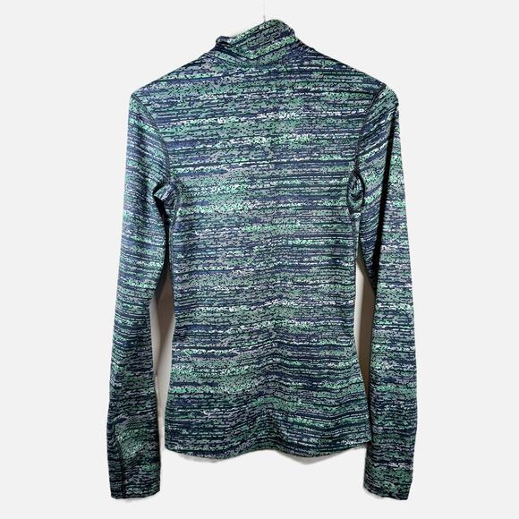 Nike Dri-FIT 1/2 Zip Pullover Women’s S Blue Green Long Sleeve Running Top - Picture 3 of 11